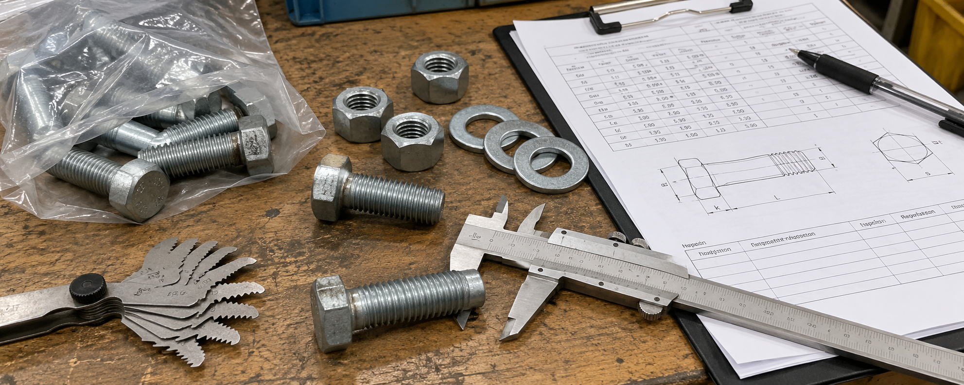 High strength fasteners inspection documents and technical procurement checklist